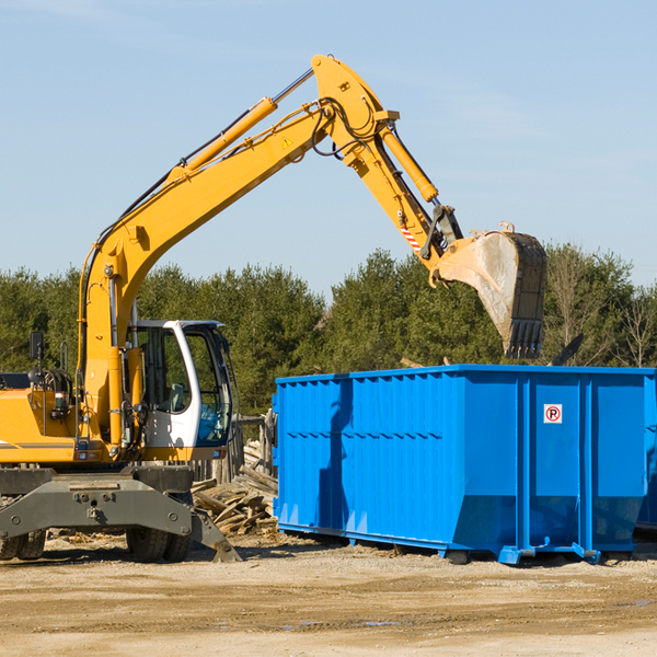 how does a residential dumpster rental service work in Cashion